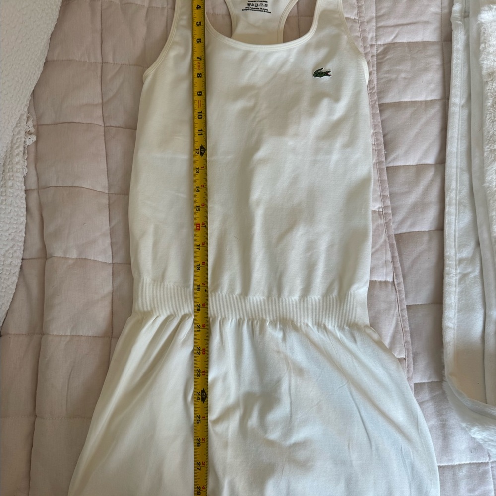 Lacoste Cream Sleeveless Dress - Picture 8 of 8